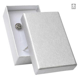 Krabička na šperky dárková stříbrná