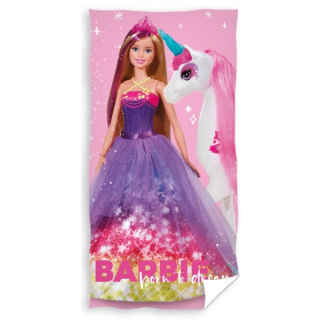Dětská osuška Barbie a Jednorožec 70 x 140 cm