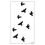 Dočasné tetování tetovací obtisky ptáci černí