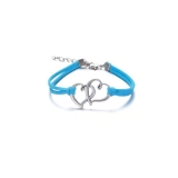 Náramek Double Hearts Blue