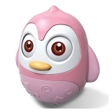 Kývací hračka tučňák pink