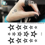 Tetování dočasné tetovací obtisky hvězdy