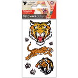 Dočasné tetovací obtisky tygr 10,5 x 6 cm