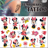 Tetování barevné Minnie mašle