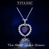 Náhrdelník se zirkony Titanic Srdce oceánu ON242