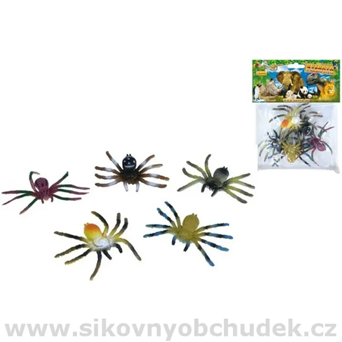 Pavouci plast 5 ks