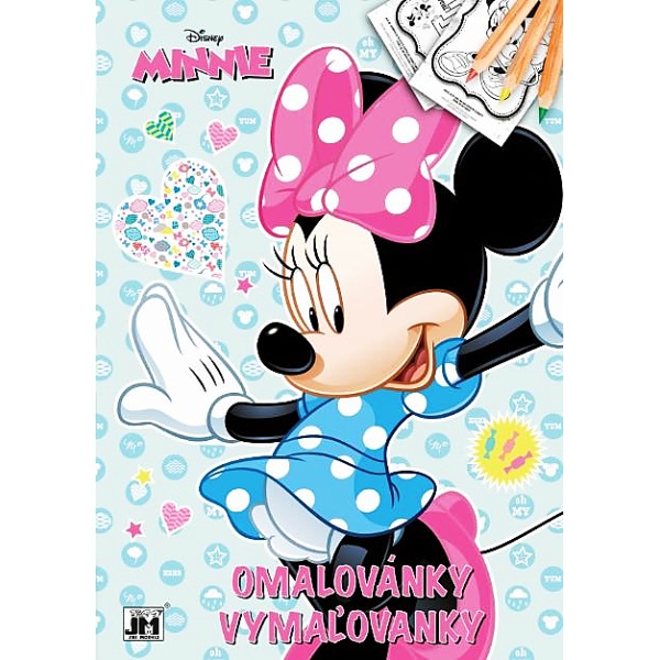 Disney Minnie omalovánky A4 s doplňkovými aktivitami