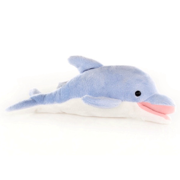 Delfín plyš 25 cm světle modrý