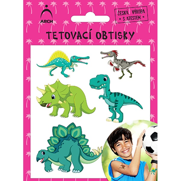 Dětské tetování dinosauři 01