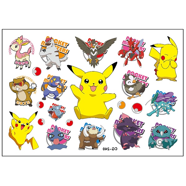 Tetování barevné Pokémoni