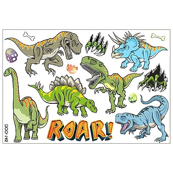 Tetovací obtisky Dinosauři Roar