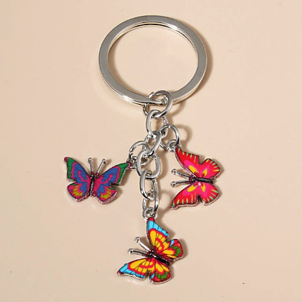Přívěsek na klíče Motýli barevní