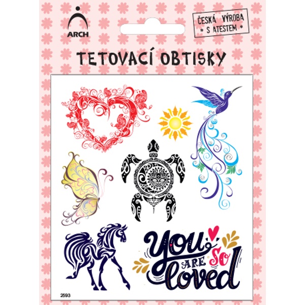 Dětské tetování dívčí ornamenty 03