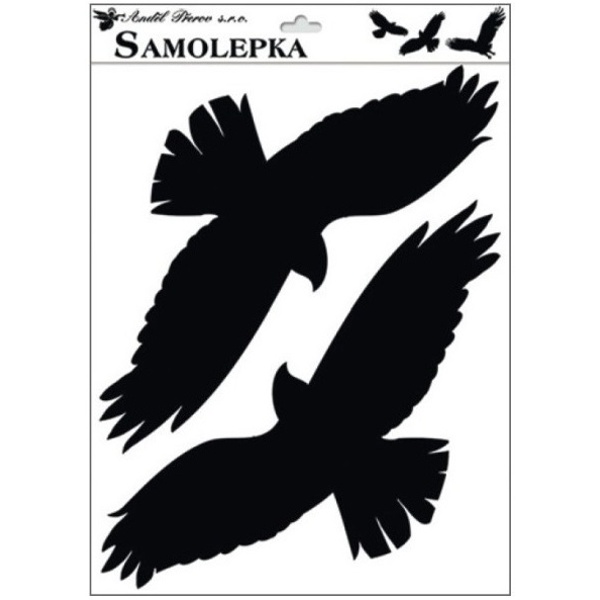 Samolepky siluety dva ptáci typ 1