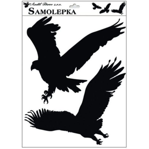Samolepky siluety dva ptáci typ 2