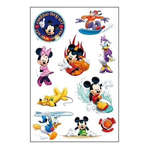 Tetovací obtisky Minnie a Mickey 14,5 x 9,5 cm