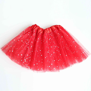 Dívčí tylová sukně červená OP517