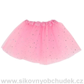 Dívčí tylová sukně růžová OP925