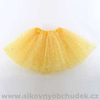 Dívčí tylová sukně žlutá OP178 vel. 3-8 let