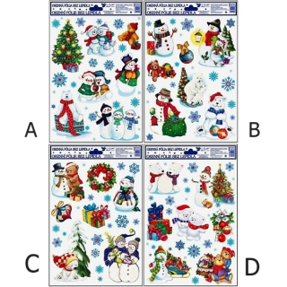 Okenní fólie adhézní s ledními medvědy motiv C