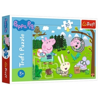 Trefl Puzzle Prasátko Peppa Pig Výlet do lesa 30 dílků