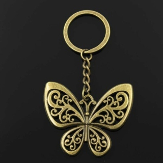 Přívěsek na klíče Motýl bronz velký