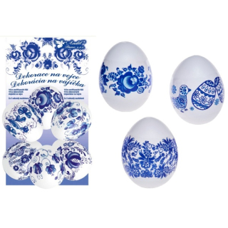 Smršťovací fólie na vajíčka modré 10 ks + 10 stojánků