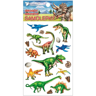 Samolepky plastické dinosauři 10,5 x 19 cm