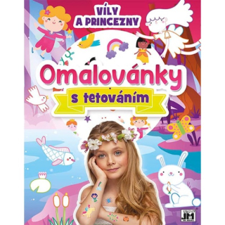 Omalovánky s tetováním Víly a princezny