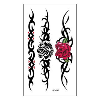 Dočasné tetování Růže ornamenty 
