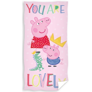 Dětská osuška Prasátko Pepina Lovely Pig 70 x 140 cm