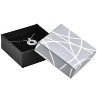 Krabička na šperky stříbrný dekor