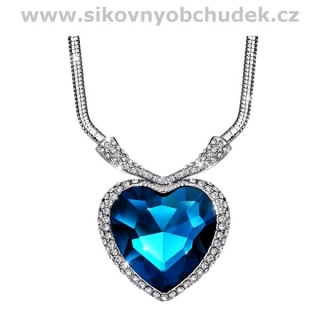 Swarovski Elements Náhrdelník pro náročné Titanic Srdce oceánu SN428