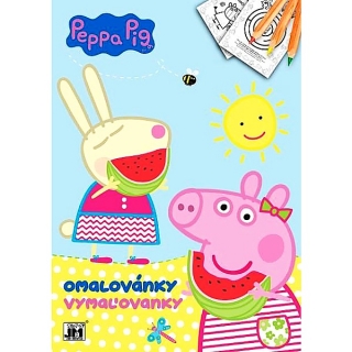 Peppa Pig Omalovánky A4 s doplňkovými aktivitami